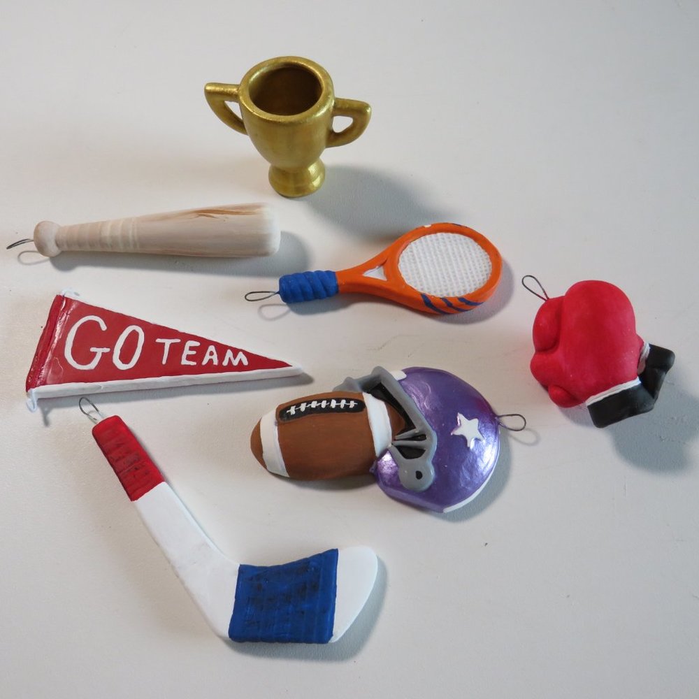 SPORTS Variety of Sports Ceramic Ornaments - Décor (hangable) Everyday